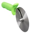 Dexter Russell P177AG-PCP SANI-SAFE® 4" Pizza Cutter w/ Green Plastic Handle, Carbon Steel thumbnail 2