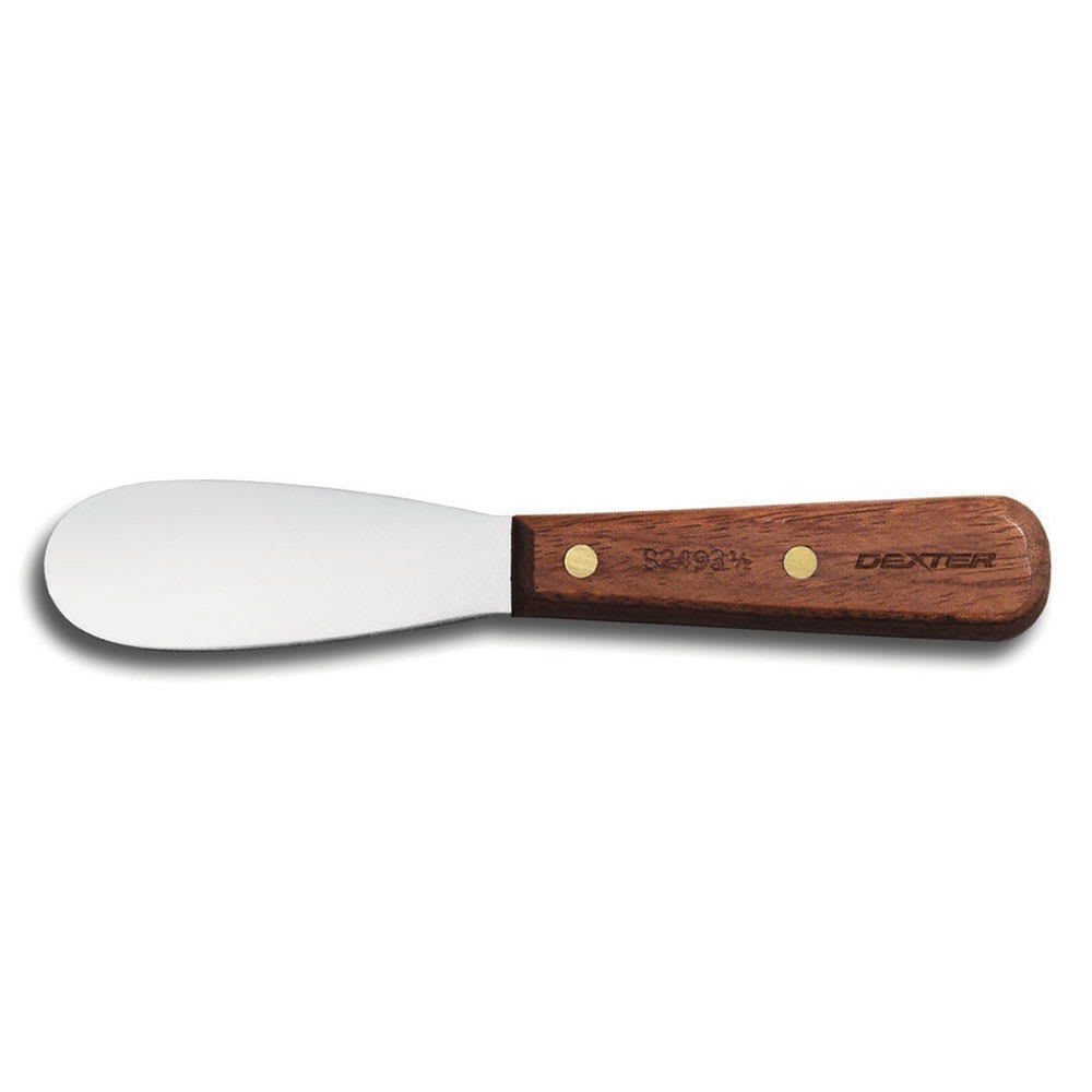 Dexter Russell S24931/2PCP 3 1/2" Sandwich Spreader w/ Rosewood Handle, Stainless Steel