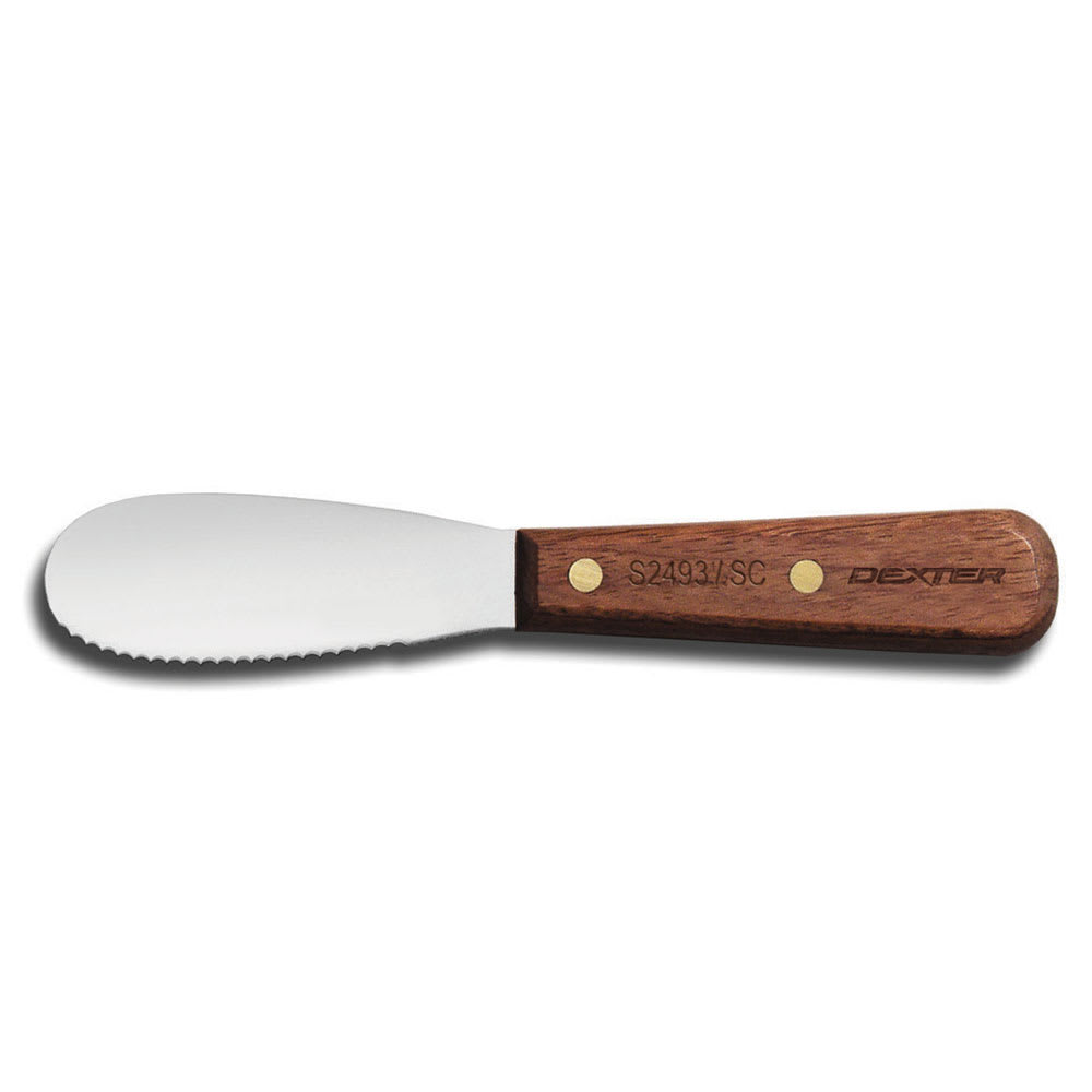 Dexter Russell S24931/2SC-PCP 3 1/2" Sandwich Spreader w/ Rosewood Handle, Stainless Steel