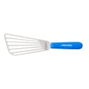 Dexter Russell 19673H SANI-SAFE® 6 1/2" Slotted Fish Turner w/ Soft Blue Rubber Handle, Stainless Steel thumbnail 2