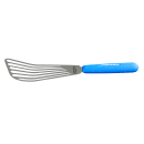 Dexter Russell 19673H SANI-SAFE® 6 1/2" Slotted Fish Turner w/ Soft Blue Rubber Handle, Stainless Steel thumbnail 6
