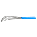 Dexter Russell 19673H SANI-SAFE® 6 1/2" Slotted Fish Turner w/ Soft Blue Rubber Handle, Stainless Steel thumbnail 7