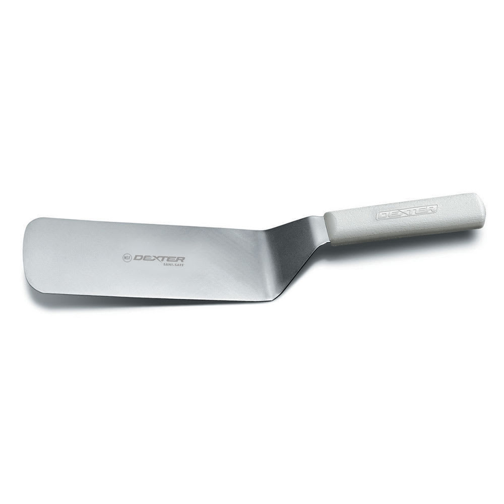Dexter Russell S286-8PCP SANI-SAFE® 8"x3" Cake Turner w/ Polypropylene White Handle, Stainless Steel