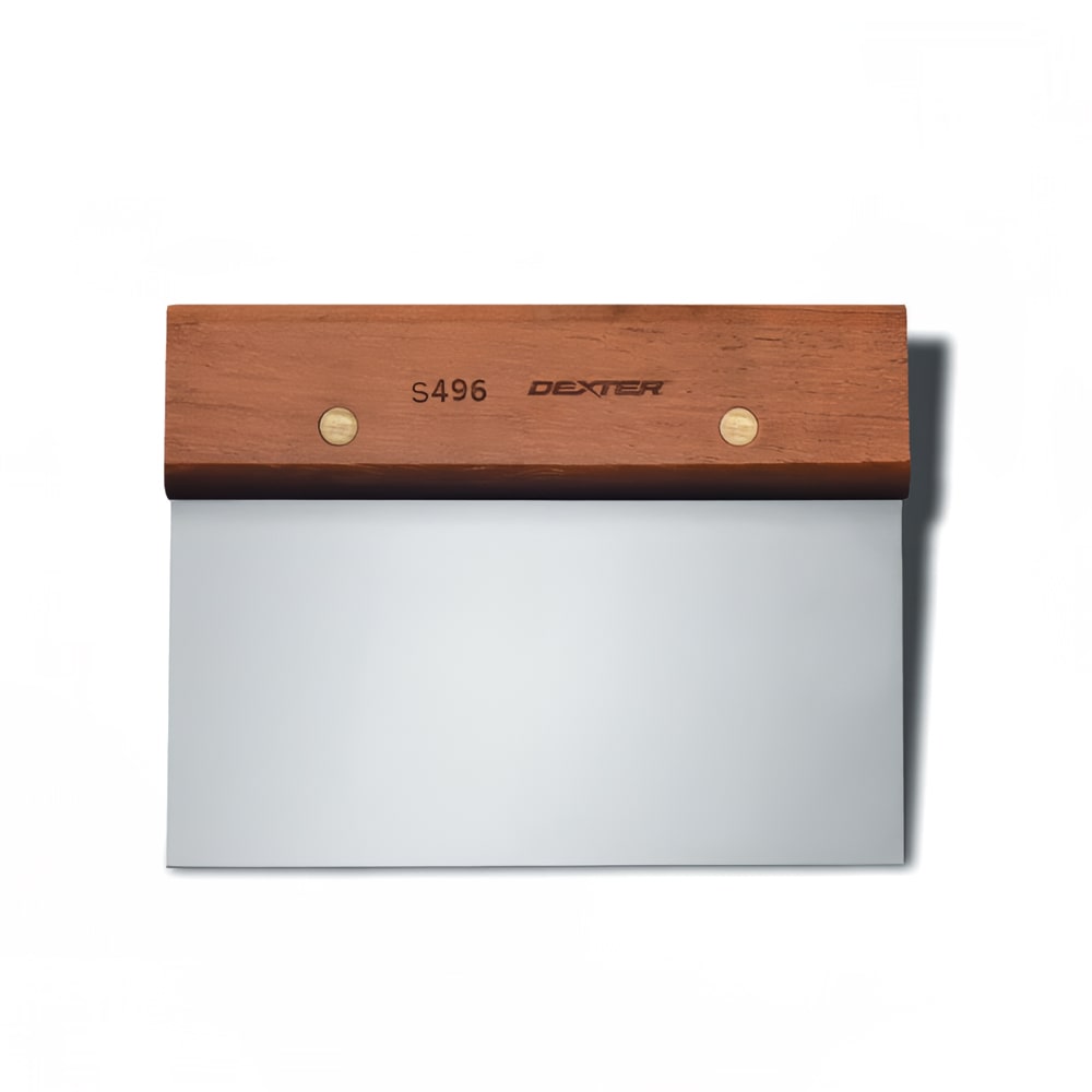 Dexter Russell 19790 Dough Cutter/Scraper w/ Wood Handle - 6" x 3", Stainless Steel