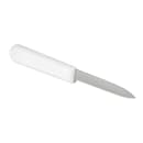 Dexter Russell SG104-PCP 3 1/4" Paring Knife w/ Soft White Rubber Handle, Carbon Steel thumbnail 3