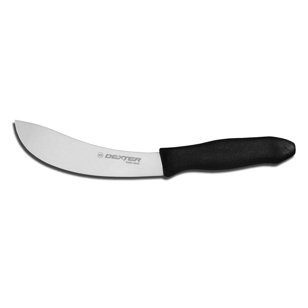 Dexter Russell STS12-6 SANI-SAFE® 6" Beef Skinner w/ Polypropylene Black Handle, Carbon Steel