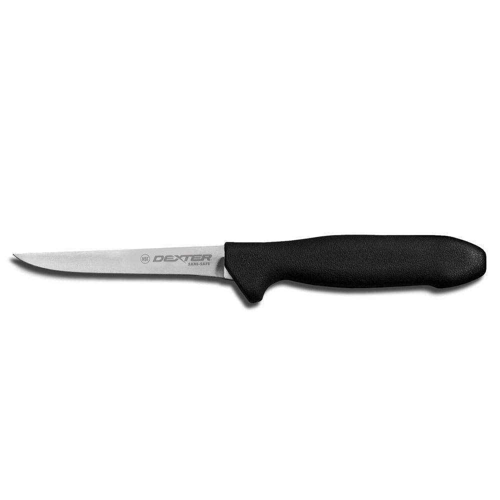 Dexter Russell STP154HG SANI-SAFE® 4 1/2" Utility Knife w/ Polypropylene Black Handle, Carbon Steel