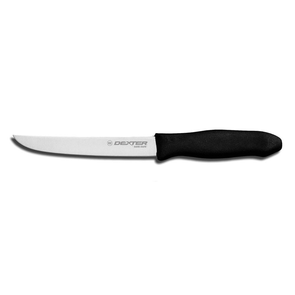 Dexter Russell STP136 SANI-SAFE® 6" Boning Knife w/ Polypropylene Black Handle, Carbon Steel