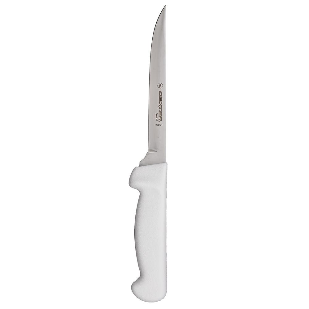 Dexter Russell P94821 6" Boning Knife w/ Polypropylene White Handle, Carbon Steel