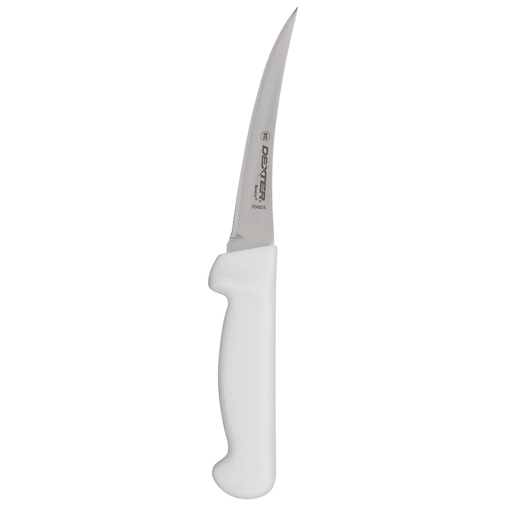 Dexter Russell P94824 5" Boning Knife w/ Polypropylene White Handle, Carbon Steel