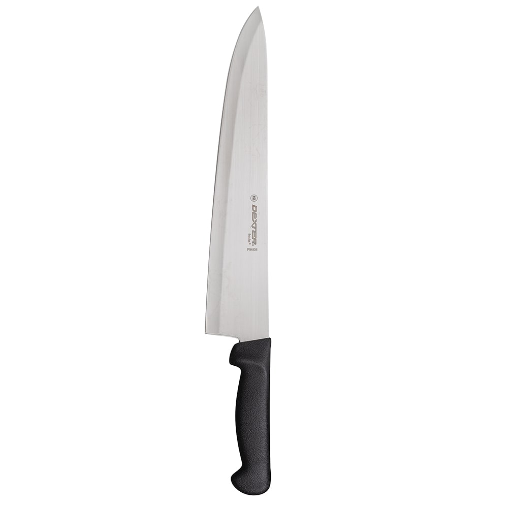 Dexter Russell P94806B 12" Chef's Knife  w/ Polypropylene Black Handle, Carbon Steel