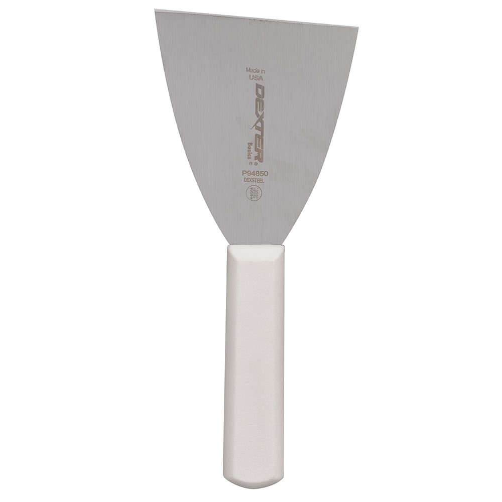 Dexter Russell P94850 4" Stiff Scraper w/ Polypropylene Handle, Stainless Steel