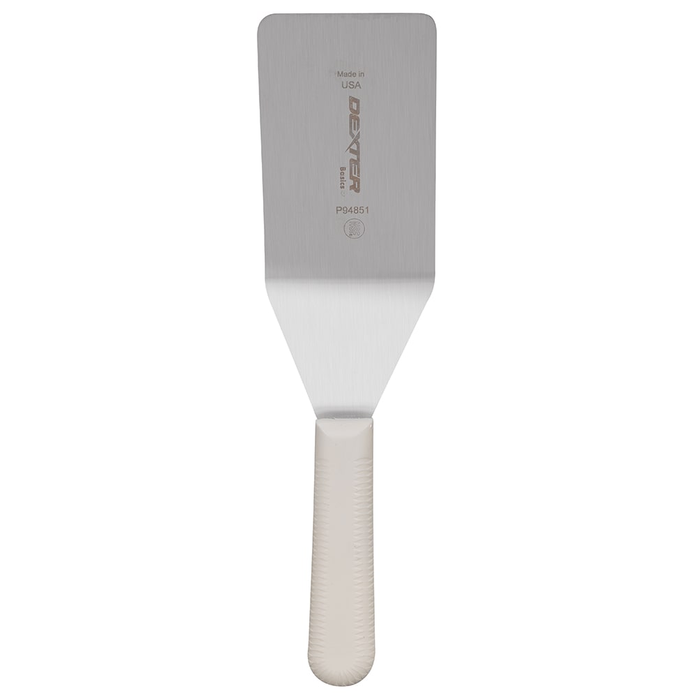 Dexter Russell P94851 4"x2 1/2" Pancake Turner w/ Polypropylene Handle, Stainless Steel