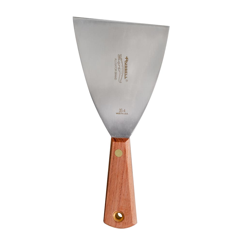 Dexter Russell 50501 4" Pan Scraper w/ Rosewood Handle, Carbon Steel