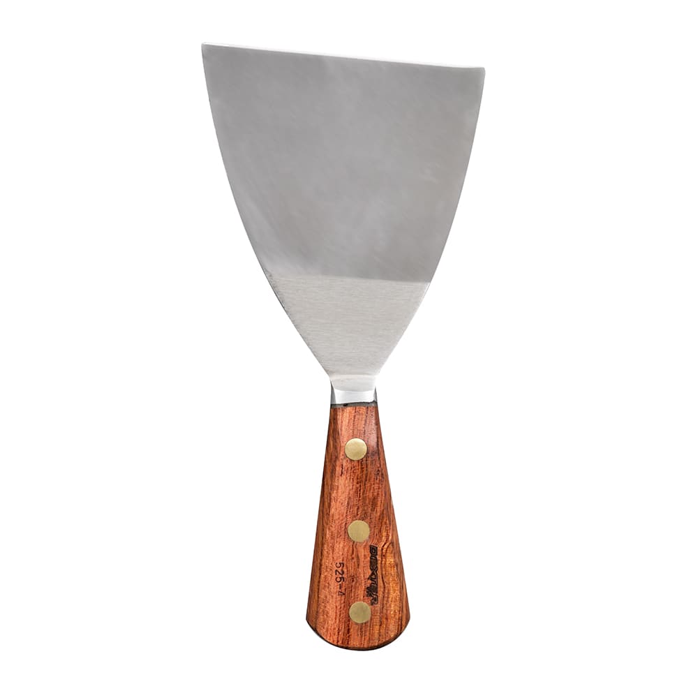 Dexter Russell 525S-4 4" Griddle Scraper w/ Rosewood Handle, Carbon Steel