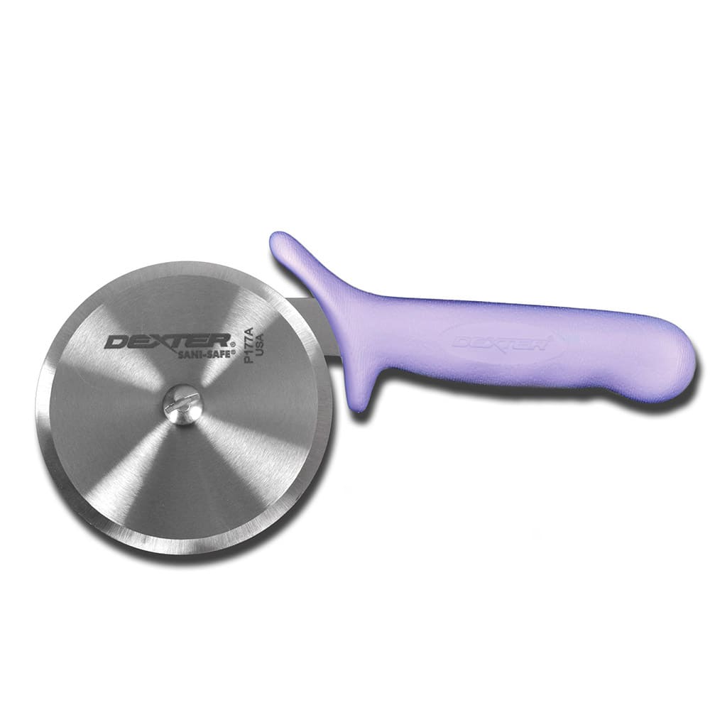 Dexter Russell P177AP-PCP SANI-SAFE® 4" Pizza Cutter w/ Purple Plastic Handle, Carbon Steel