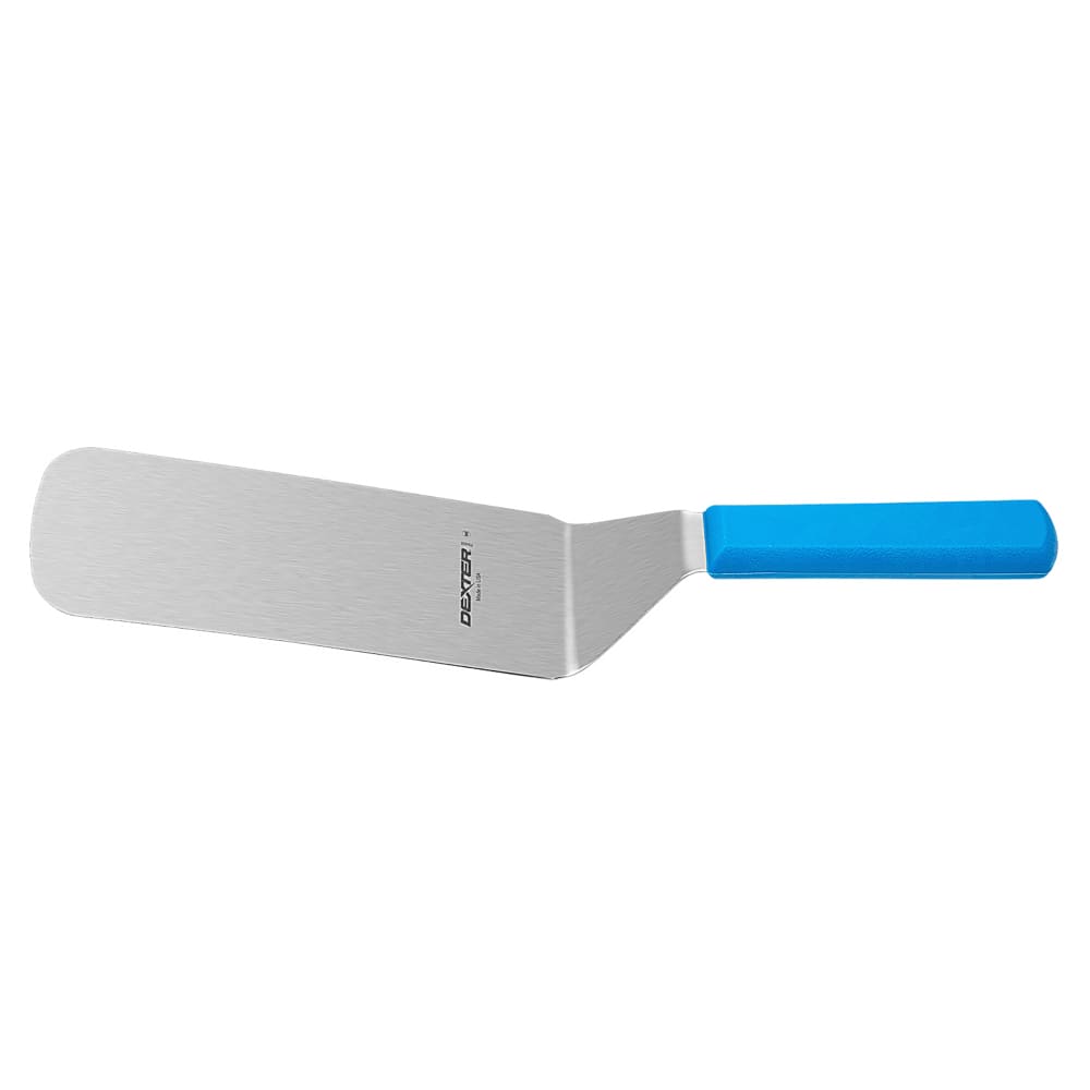 Dexter Russell P94856H 8"x3" Cake Turner w/ Blue Handle, Stainless Steel