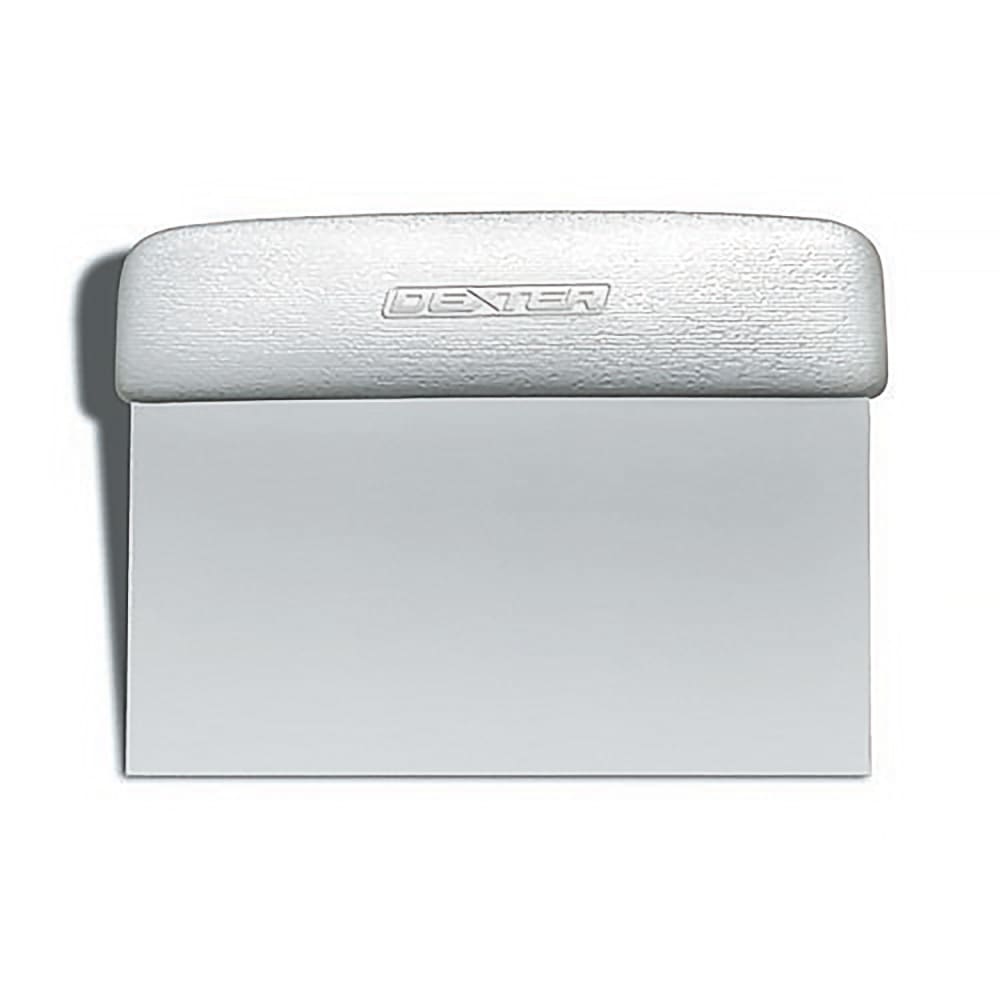 Dexter Russell 17303R SANI-SAFE® Dough Cutter/Scraper w/ Red Handle - 6" x 3", Stainless Steel