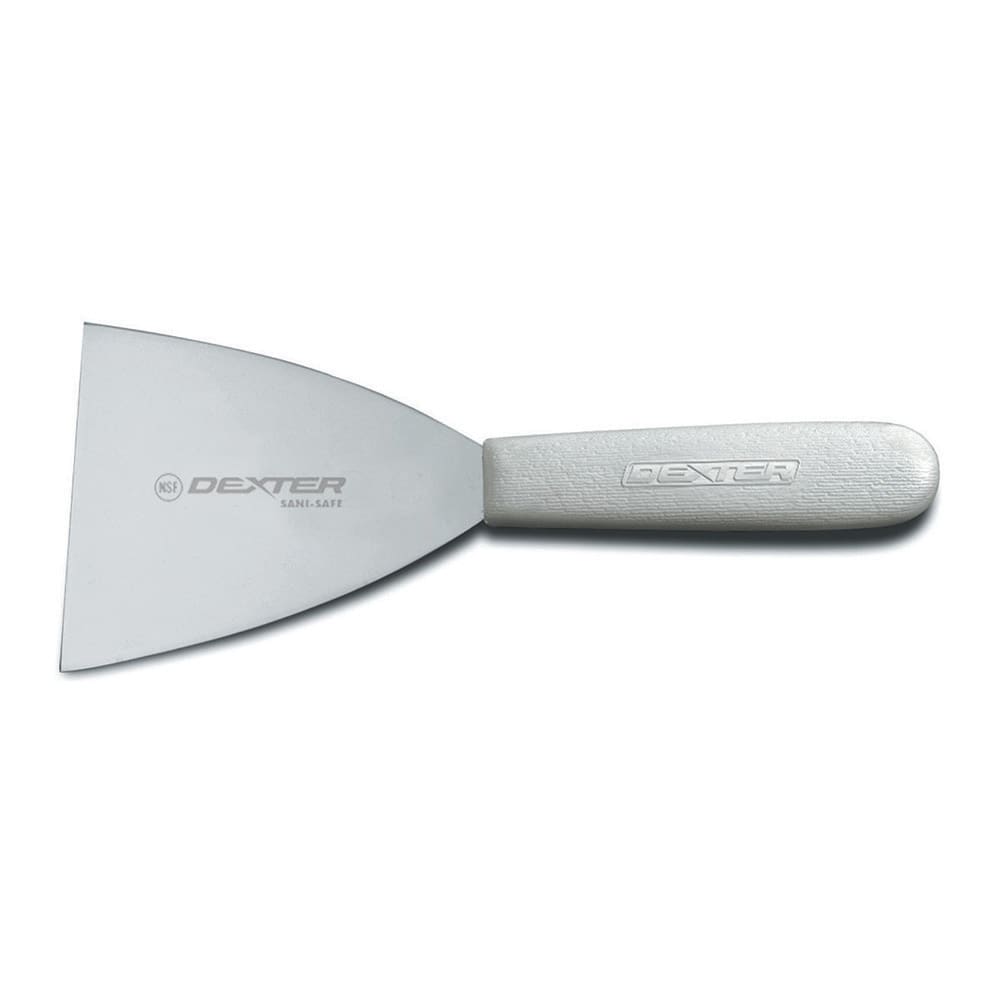 Dexter Russell S293PCP SANI-SAFE® 3" Griddle Scraper w/ Stainless Steel Blade - Plastic Handle, White