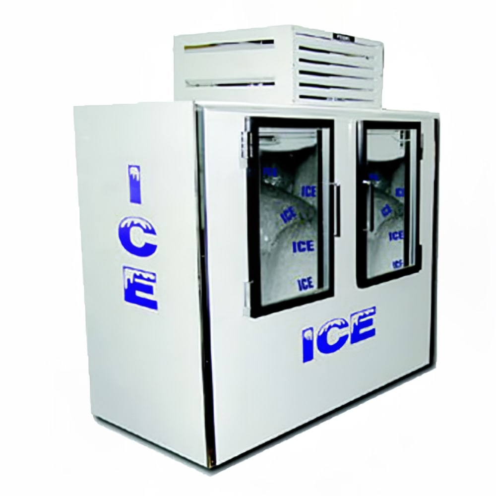 Fogel ICB-2-GL-L 96"W Indoor Ice Merchandiser w/ (300) 7 lb Bag Capacity - Glass Doors, 115v
