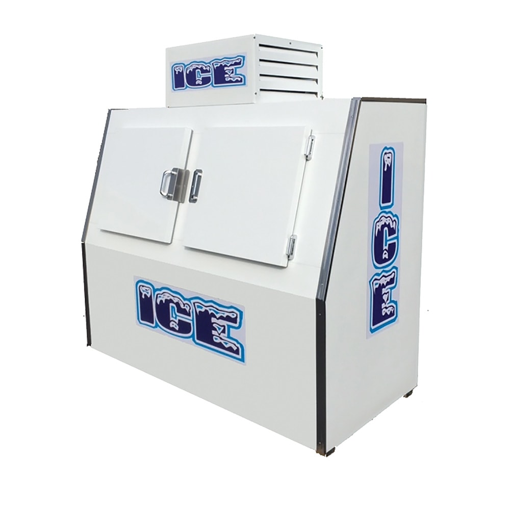 Fogel ICB-2-S 76"W Outdoor Ice Merchandiser w/ (225) 7 lb Bag Capacity - Solid Doors, 115v