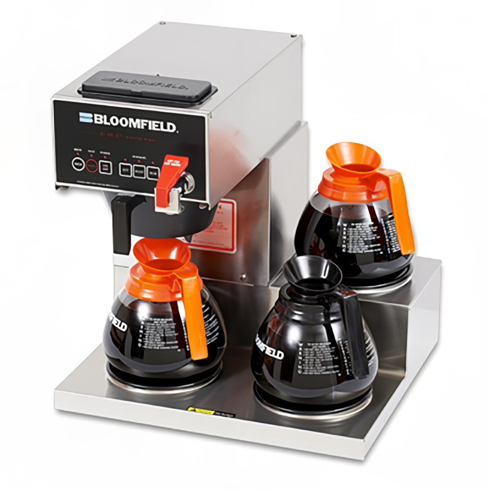 Bloomfield 1072D3F Low Volume Decanter Coffee Maker - Automatic, 1/2 gal/hr, 120v