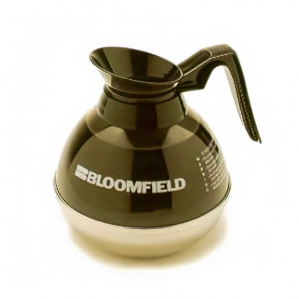 Bloomfield REG8890BL24 Unbreakable Stainless & Plastic Decanter w/ Black Handle