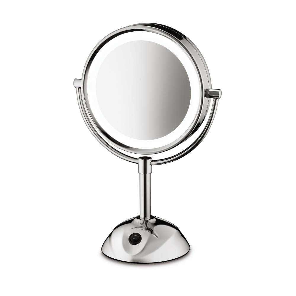 Conair Hospitality Tabletop LED Lighted Vanity Mirror - 8 1/2"D x 15 3/4"H, Chrome, 120v (BE119CWH)