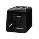 Cuisinart CPT-122BKWH 2 Slice Compact Toaster w/ Crumb Tray - Plastic, Black/Stainless, 120v thumbnail 2