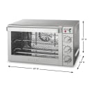 Waring WCO500X Half-Size Countertop Convection Oven, 120v thumbnail 5