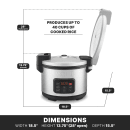 Waring WRC40 40 Cup Electric Rice Cooker/Warmer w/ Digital Controls, 120v thumbnail 9