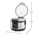 Waring WRC60 60 Cup Electric Rice Cooker/Warmer w/ Digital Controls, 120v thumbnail 12