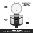 Waring WRC60 60 Cup Electric Rice Cooker/Warmer w/ Digital Controls, 120v thumbnail 13
