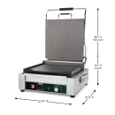Waring WFG275TX Single Commercial Panini Press w/ Cast Iron Smooth Plates - 120v thumbnail 2