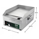 Waring WGR140X 17" Electric Griddle w/ Thermostatic Controls - 1" Steel Plate, 120v thumbnail 4