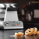 Waring WMB400X Single Mini Belgian Waffle Maker w/ Cast Aluminum Grids, 1200W thumbnail 6