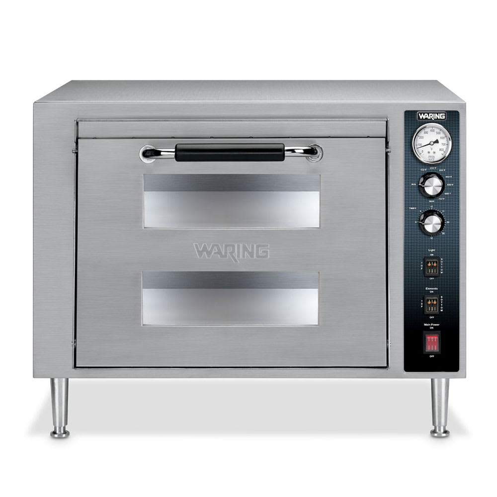 Waring WPO700 Countertop Double Multi-Purpose Deck Oven - 240v