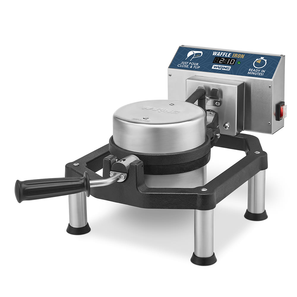 Waring WWHD500 Single Classic Belgian Waffle Maker w/ Cast Iron Grids, 1600W
