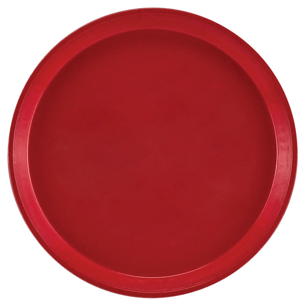 Cambro 1000521 10" Round Serving Camtray - Fiberglass, Cambro Red