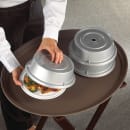 Cambro 1000CW486 10 3/16" Round Camwear Plate Cover - Silver thumbnail 2