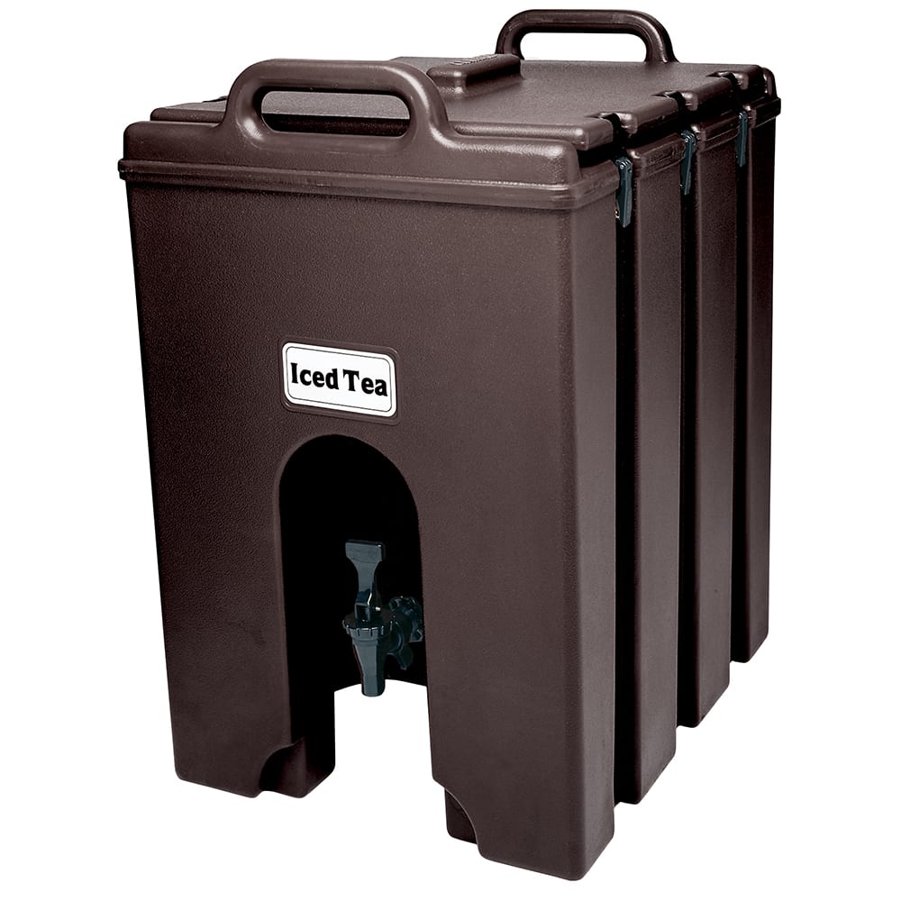 Cambro 1000LCD131 10 gal Camtainer® Insulated Beverage Dispenser, Dark Brown