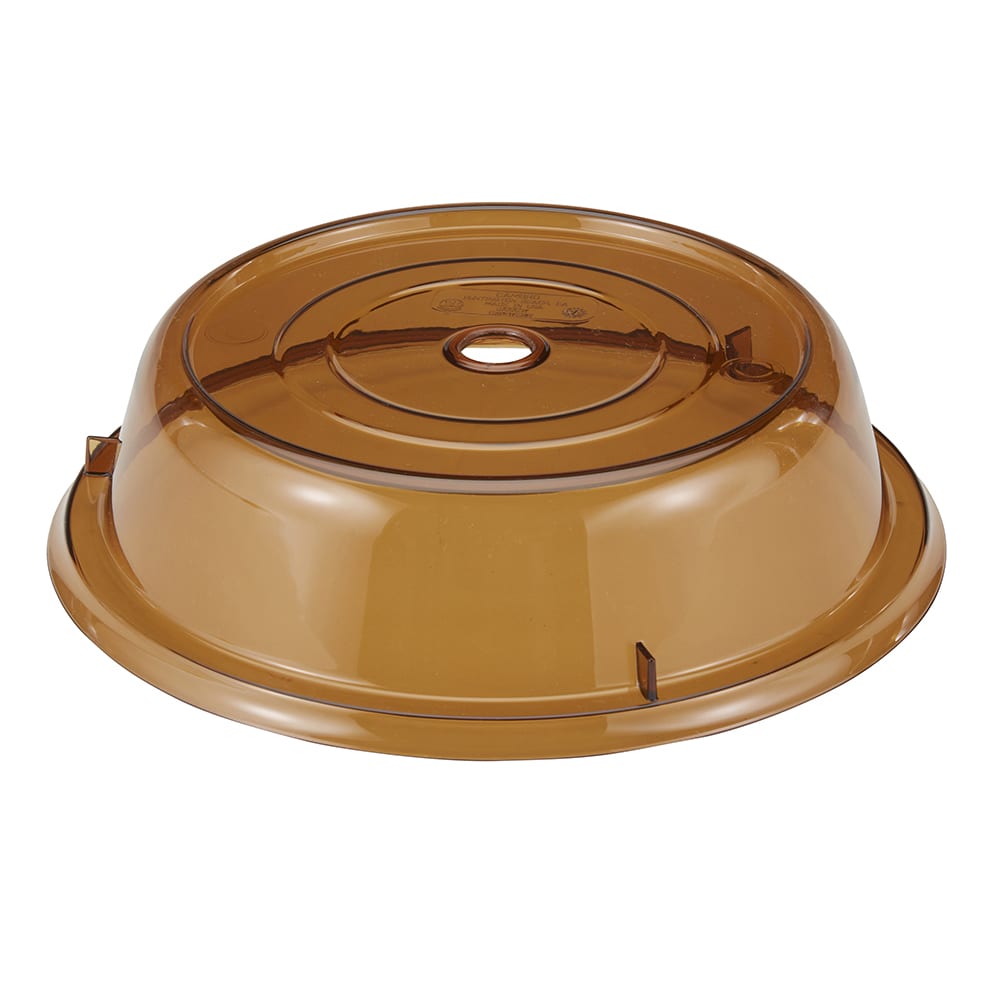Cambro 1005CW153 10 9/16" Round Camwear Plate Cover - Amber