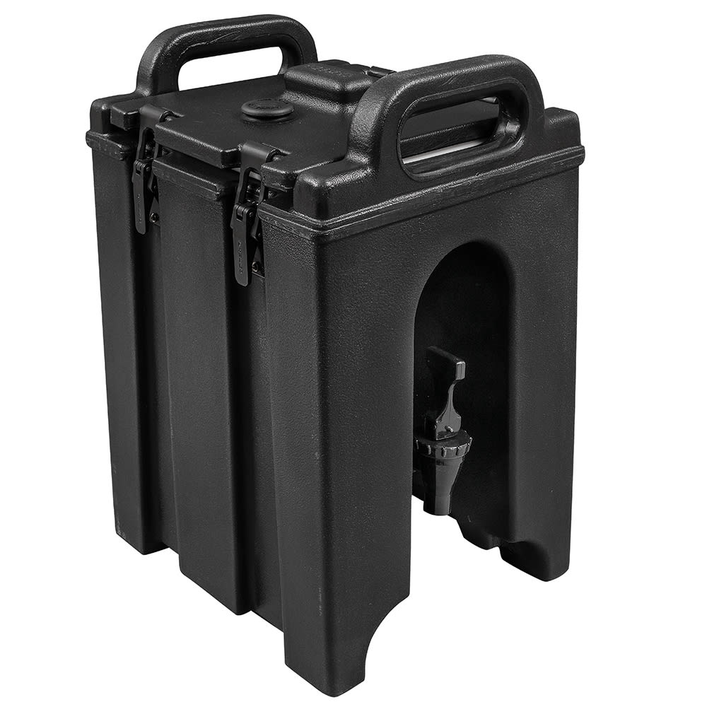 Cambro 100LCD110 1 1/2 gal Camtainer® Insulated Beverage Dispenser, Black