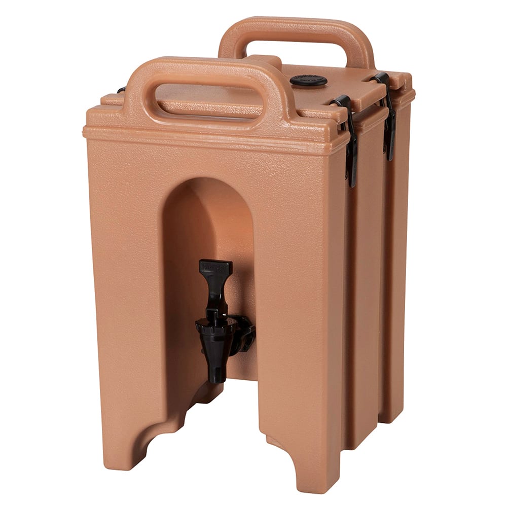 Cambro 100LCD157 1 1/2 gal Camtainer® Insulated Beverage Dispenser, Coffee Beige
