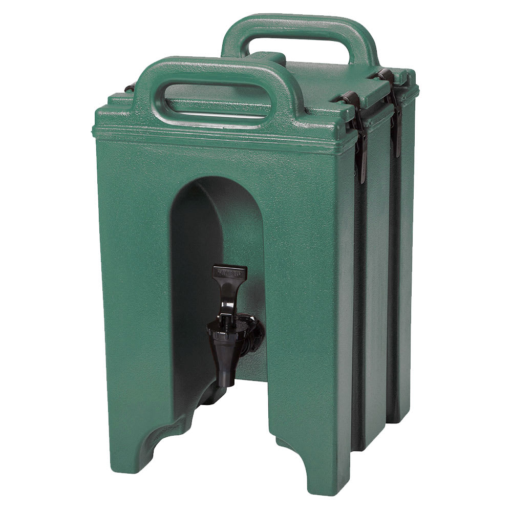 Cambro 100LCD519 1 1/2 gal Camtainer® Insulated Beverage Dispenser, Kentucky Green