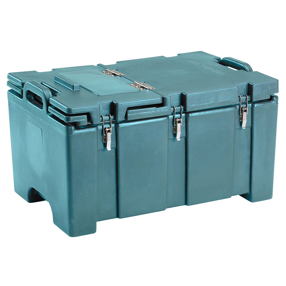 Cambro 100MPCHL401 Camcarriers® Insulated Food Carrier - 40 qt w/ (1) Pan Capacity, Hinged Lid, Navy Blue