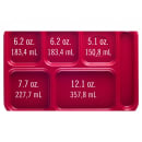 Cambro 10146CW186 Plastic Rectangular Tray w/ (6) Compartments, 10" x 14 1/2", Navy Blue thumbnail 3