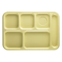 Cambro 10146CW186 Plastic Rectangular Tray w/ (6) Compartments, 10" x 14 1/2", Navy Blue thumbnail 5