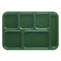 Cambro 10146CW186 Plastic Rectangular Tray w/ (6) Compartments, 10" x 14 1/2", Navy Blue thumbnail 6