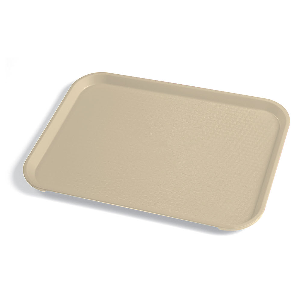 Cambro 1014FF104 Plastic Fast Food Tray - 13 1/2"L x 10 2/5"W, Desert Tan